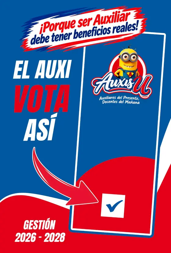 Afiche: El auxi vota así